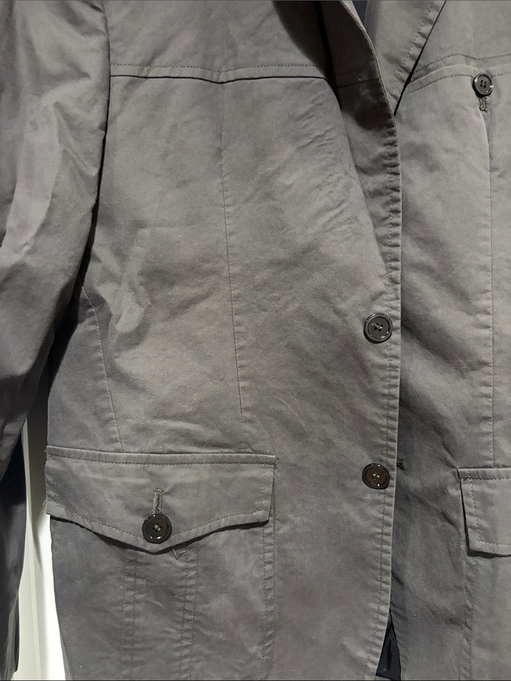 ($300) Daniele Alessandrini Men's Slate Gray Field Jacket - Picture 2 of 7